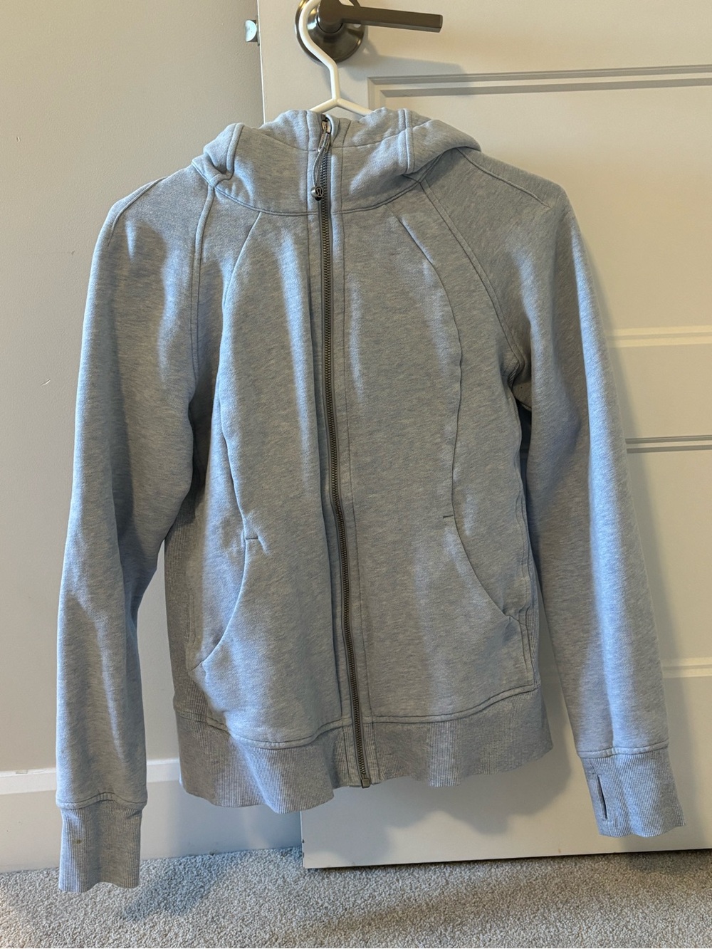 lululemon athletica light blue Full-Zip Scuba Hooded Jacket